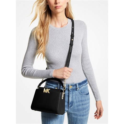 Karlie Small Leather Crossbody Bag 